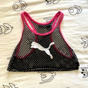 Fenty Puma// Rihanna fishnet top